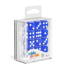 Oakie Doakie Dice - 16mm 透明系列骰 藍色六面骰（12入） - D6 Dice 16 mm Translucent - Blue(12 Dice) - ODD410011（NT 200）