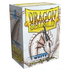 龍盾Dragon Shield 100 - 標準尺寸卡套(100入)Standard Deck Protector Sleeves - 經典亮光白 White - AT-10005 (NT 350)