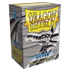 龍盾Dragon Shield 100 - 標準尺寸卡套(100入) Standard Deck Protector Sleeves - 經典亮光銀 Silver- AT-10008
