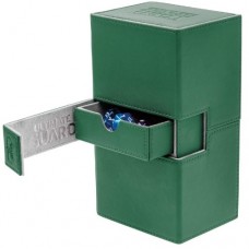 Ultimate Guard 160+(New design) Xenoskin Twin Flip n Tray Deck Case Box - Green - UGD010647(NT1200)160+雙層複合卡盒-綠色