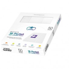 Ultimate Guard 18-Pocket Side-Loading Pages - White - UGD010483(NT1100) 單邊9格活頁50張-白色