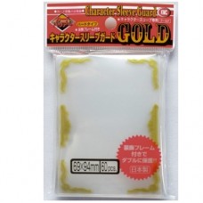KMC 60 第三層金邊卡套 Clear Character Sleeve Guard - Gold 492 69 x 94 mm 