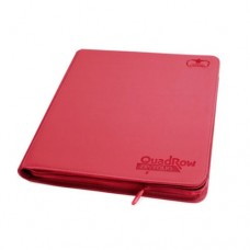 Ultimate Guard Binder 12-Pocket QuadRow Zipfolio XenoSkin - Red - UGD010468(NT1300) 12格類皮革拉鍊卡冊-紅色