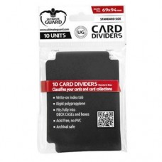 Ultimate Guard Card Dividers - Black - UGD010356(NT80)卡盒隔板-黑(10入)