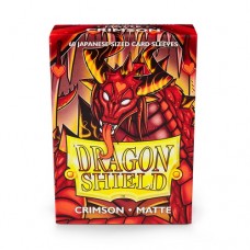 龍盾Dragon Shield 60 - 日規尺寸卡套(60入) Deck Protector Sleeves - Japanese size 磨砂赤紅 Matte Crimson - AT-11121 (NT 220)