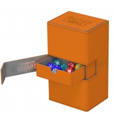 Ultimate Guard 200+ Xenoskin Twin Flip n Tray Deck Case Box - Orange - UGD010779(NT1350)200+雙層複合卡盒-橘色