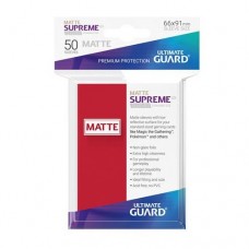 Ultimate Guard 50 - Supreme UX Sleeves Standard Size - Matte Red - UGD010823(NT100)標準尺寸50入-磨砂紅色