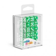 Oakie Doakie Dice - 12mm 透明系列骰 綠色六面骰（36入） - D6 Dice 12 mm Translucent - Green (36 Dice) - ODD400010（NT 260）