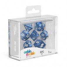 Oakie Doakie Dice - RPG套骰 大理石系列骰 藍色（七顆） - RPG Set Marble - Blue (7 Dice) - ODD500003（NT 200）