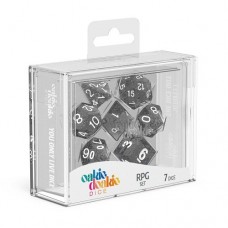 Oakie Doakie Dice - RPG套骰 晶亮系列骰 黑色（七顆） - RPG Set Speckled - Black (7 Dice) - ODD500023（NT 230）