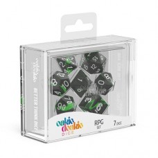 Oakie Doakie Dice - RPG套骰 鑲嵌系列骰 翡翠色（七顆） - RPG Set Enclave - Emerald (7 Dice) - ODD500048（NT 530）