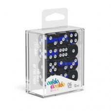 Oakie Doakie Dice - 16mm 鑲嵌系列骰 藍寶石色六面骰（12入） - D6 Dice 16 mm Enclave - Sapphire(12) - ODD410049（NT 660）