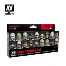 Acrylicos Vallejo -70119 - 模型色彩 Model Color - 臉部塗裝套組 Face Painting Set (8)(NT 810)