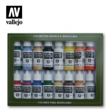 Acrylicos Vallejo - 70140 - 模型色彩 Model Color - 美國基本色 Basic Colors Usa (16) - 17 ml.(NT 1550)