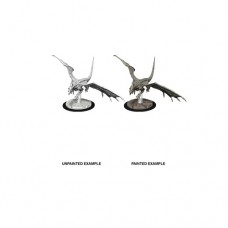 Wizkids - 龍與地下城未上色模型 - 年輕白龍 - D&D - Nolzur's Marvelous Miniatures - Young White Dragon - 73712 (NT 530)