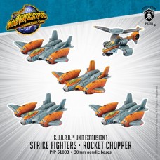 PIP 51003 - Monsterpocalypse - G.U.A.R.D. - Unit Expansion 1 - G-Strike Fighters & Rocket Chopper（NT 880）