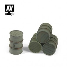 Acrylicos Vallejo - SC205 - Figure - Scenics - Wehrmacht Fuel Drums (建議售價NT 490)