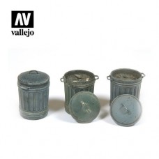 Acrylicos Vallejo - SC212 - Figure - Scenics - Garbage Bins (#1)(建議售價NT 490)