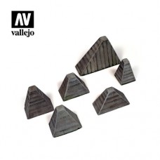 Acrylicos Vallejo - SC219 - Figure - Scenics - Höckerhindernis (Anti-Tank Barriers)(建議售價NT 490)