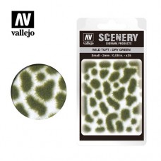 Acrylicos Vallejo - SC401 - Scenery - Wild Tuft - 乾綠色草叢 Dry Green - 2 mm (建議售價NT 120)