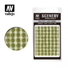 Acrylicos Vallejo - SC407 - Scenery - Wild Tuft - 淺綠色草叢 Light Green - 4 mm (建議售價NT 120)