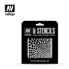 Acrylicos Vallejo - ST-SF002 - Stencils - 圓形紋理 Circle Textures (建議售價NT 150)