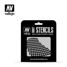 Acrylicos Vallejo - ST-SF003 - Stencils - 變形的蜂窩 Distorted Honeycomb (建議售價NT 150)