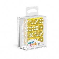 Oakie Doakie Dice - 16mm 大理石系列骰 黃色六面骰（12入） - D6 Dice 16 mm Marble - Yellow(12) - ODD410006（NT 230）