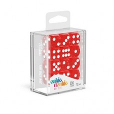 Oakie Doakie Dice - 16mm 晶亮系列骰 紅色六面骰（12入）- D6 Dice 12 mm Speckled - Red(12) - ODD410017（NT 200）