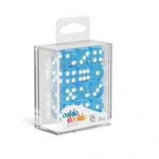 Oakie Doakie Dice - 16mm 晶亮系列骰 淺藍色六面骰（12入）- D6 Dice 16 mm Speckled - Light Blue(12) - ODD410022（NT 200）