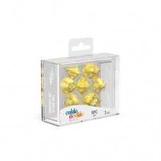 Oakie Doakie Dice - RPG套骰 大理石系列骰 黃色（七顆） - RPG Set Marble - Yellow(7) - ODD500006（NT 200）