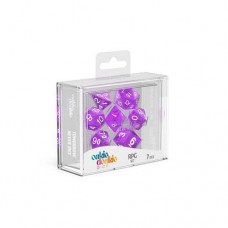 Oakie Doakie Dice - RPG套骰 透明系列骰 紫色（七顆） - RPG Set Translucent - Purple(7) - ODD500013（NT 200）