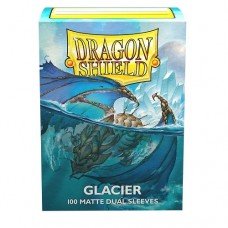 龍盾Dragon Shield 100 - 標準尺寸Standard Deck Protector Sleeves - 雙面色磨砂卡套 - Matte Dual - 冰川藍 Glacier 'Miniom' AT-15031 (NT 420)