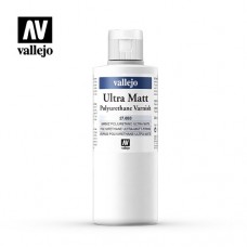 Acrylicos Vallejo - 27653 - 輔助溶劑 Auxiliary - 保護漆 Varnish - 聚氨酯極消光保護漆 Polyurethane Ultra Matt Varnish - 200 ml.(NT 330)