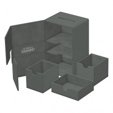 Ultimate Guard - Twin Flip’n’Tray 160+ Monocolor Xenoskin Grey 160+雙層單色皮革卡盒 灰色 UGD011241 (NT1250)
