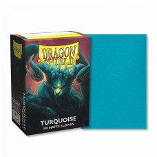 龍盾Dragon Shield 100 - AT-11055 -  龍盾卡套標準尺寸(100入)Standard Deck Protector Sleeves - 磨砂Matte Turquoise綠松色 (NT350)