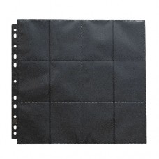 龍盾Dragon Shield 12 格裝訂頁(50入) - 側裝 - 黑色 - Sideloading - Black - AT-10304