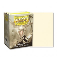 龍盾Dragon Shield 100 - 標準尺寸Standard Deck Protector Sleeves - 雙面色磨砂卡套Dual Matte - 英勇骨白Valor - AT-15059(NT420)