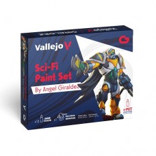 Acrylicos Vallejo - 遊戲色彩 Game Color - 套組 Set - 72313科幻模型塗色套組 Sci-Fi Paint Set by Angel Giraldez($1330)