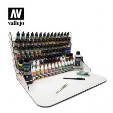 Acrylicos Vallejo - 放置架 - 26014 - 顏料放置工作站付垂直架 50x37cm Paint display and work station (50x37 cm.) with vertical storage (NT 1960元)
