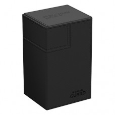 Ultimate Guard - 外星皮革卡盒80+-黑色-Flip'n'Tray 80+ Monocolor Xenoskin Black-UGD011218(NT900元)