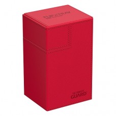 Ultimate Guard - 外星皮革卡盒80+-紅色-Flip'n'Tray 80+ Monocolor Xenoskin Red-UGD011220(NT900元)