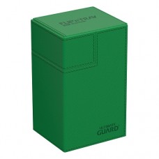 Ultimate Guard - 外星皮革卡盒80+-綠色-Flip'n'Tray 80+ Monocolor Xenoskin Green-UGD011222(NT900元)