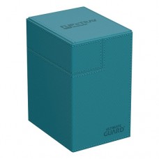 Ultimate Guard Flip’n’Tray 皮革收納卡盒 133+ - 油藍色-Flip’n’Tray 133+ Monocolor - Petrol - UGD011390(NT1200元)