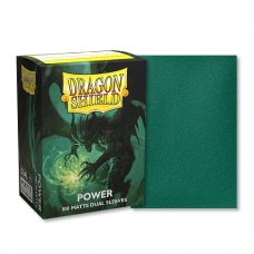 龍盾Dragon Shield 100 - 標準尺寸 - 雙層磨砂卡套 - 金屬色 綠色/力量 - DS100 Dual Matte - Metallic Green/ Power - AT-15063 (NT450)