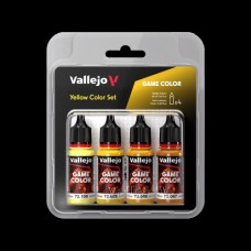Acrylicos Vallejo - 遊戲色 Game Color -  套組系列 - 72378 - 黃色套組Yellow Color Set (建議售價NT.350)