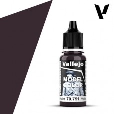 Acrylicos Vallejo - 模型色彩 Model Color - 54 - 70751 - 黑紫色 Black Violet - 17 ml. (NT 100)(6/盒)