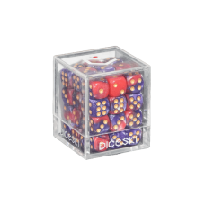 DICESKI - 六面骰子-12mm(36顆)-紅&紫 - Gemini - 12mm D6 Red & Purple (36 Dice) - DSI00022(NTD 460元)