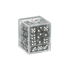 DICESKI - 六面骰子-12mm(36顆)-半透明黑色 - Chameleon - 12mm D6 Black Translucent (36 Dice) - DSI00048(NTD 460元)