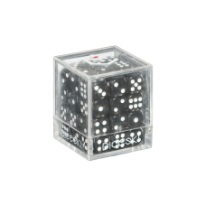 DICESKI - 六面骰子-12mm(36顆)-黑色 - Translucent - 12mm D6 Black (36 Dice) - DSI00008(NTD 230元)